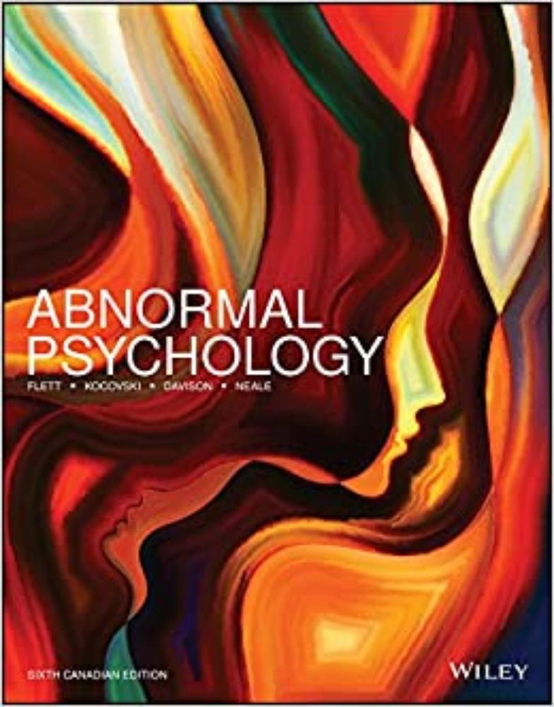 9781119335337 Abnormal Psychology, 6th Cdn Ed/EBook/ Purc From Wiley